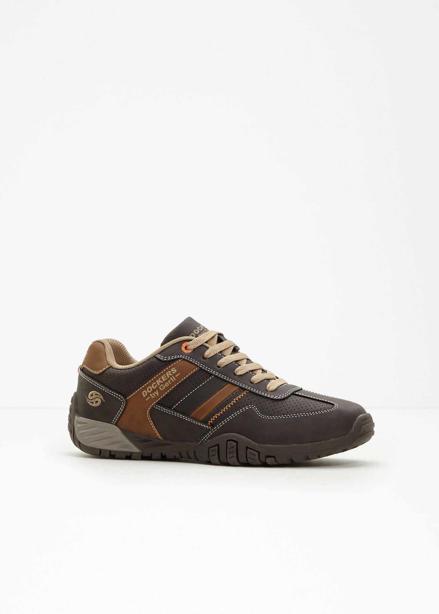 Dockers by Gerli sneakers met geprofileerde loopzool • donkerbruin • bonprix online shop