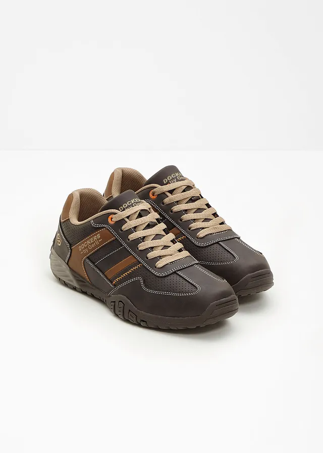 Dockers by Gerli sneakers met geprofileerde loopzool, Kleur: donkerbruin