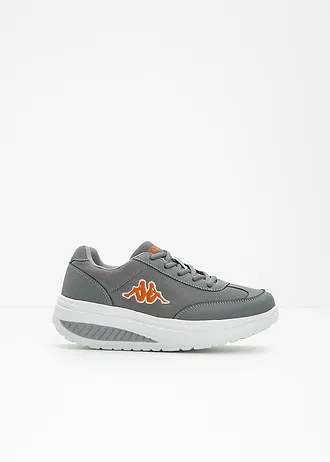 Kappa plateausneakers met lichte zool, Kleur: grijs