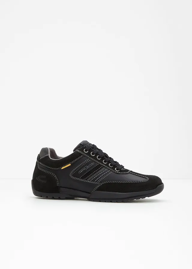 Camel Active sneakers van leer, Kleur: zwart