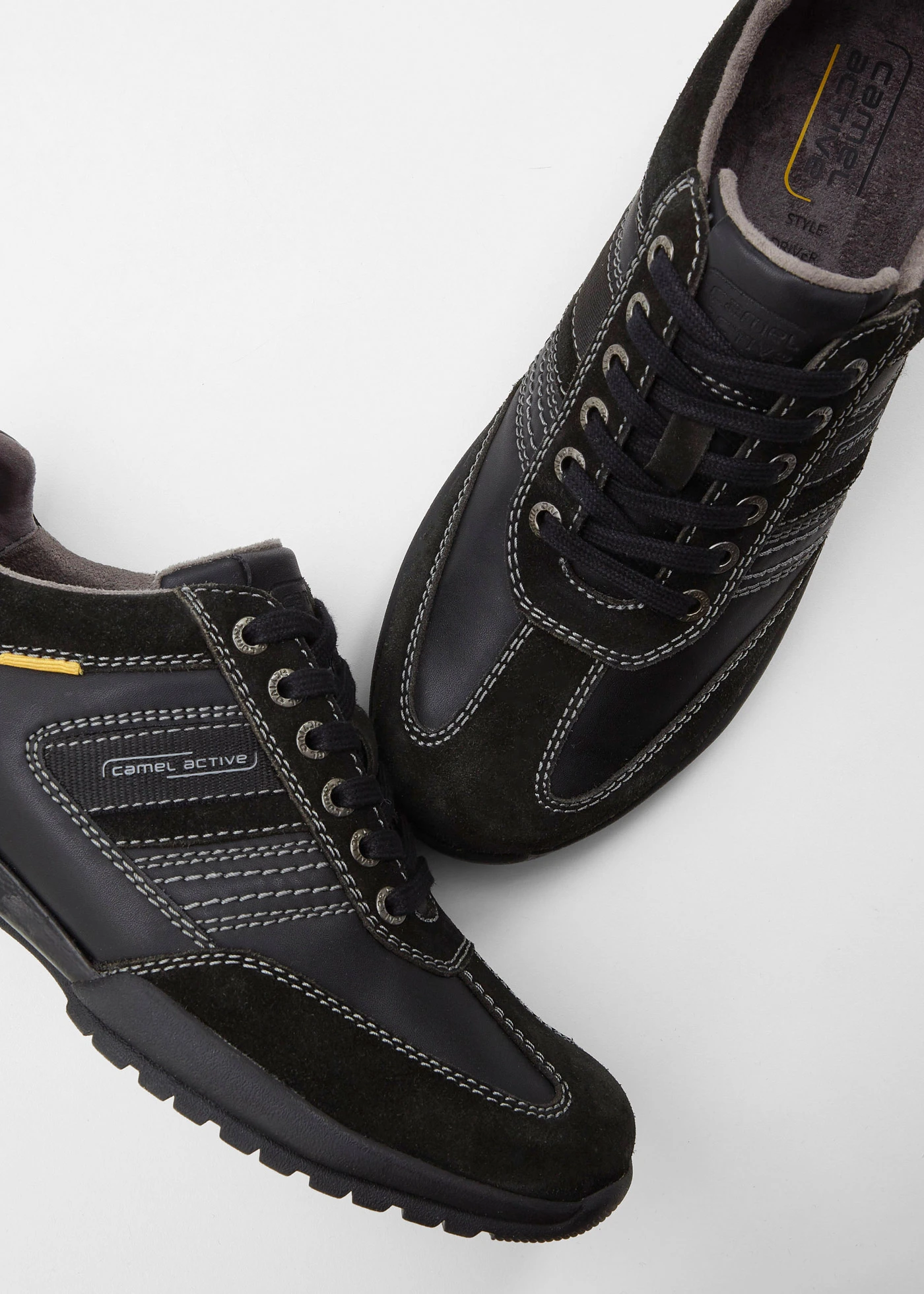 Sneakers Camel Active en cuir • noir • Boutique bonprix