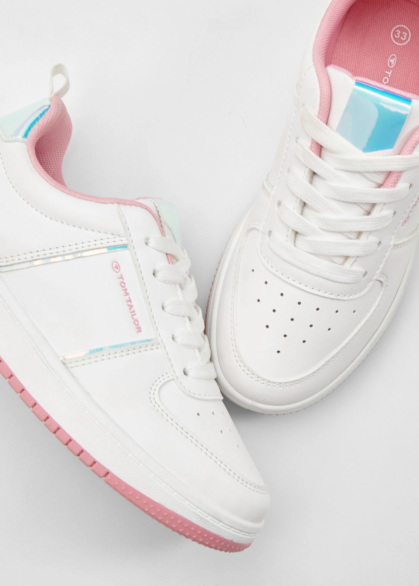 Sneakers Tom Tailor au look métallique • blanc • Boutique bonprix