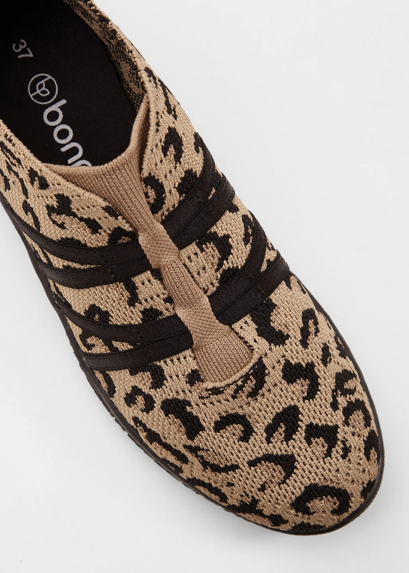 Pantofi barefoot cu talpă flexibilă • bej imprimeu leo • magazin bonprix