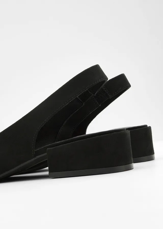Slingback pumps met platte hak • zwart • product-page.page-title-suffix