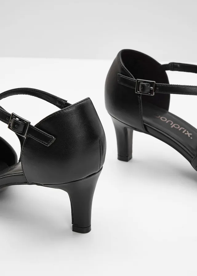 Escarpins à brides croisées et talon fin • noir • product-page.page-title-suffix