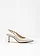 Slingback pumps met smalle hak, Kleur: beige