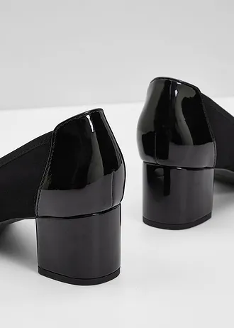 Escarpins à talon carré • noir • Boutique bonprix