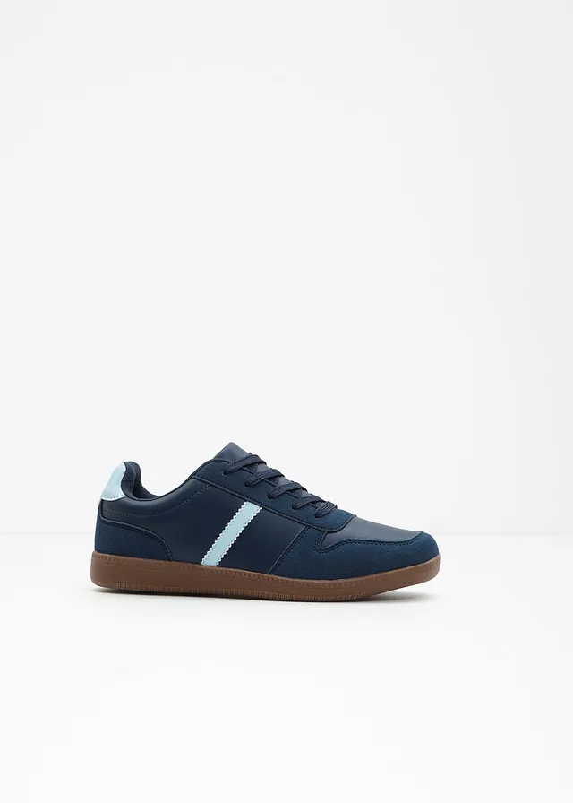 Sneakers au look rétro • bleu foncé - bleu clair • Boutique bonprix