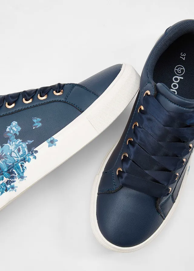 Sneakers met bloemenprint • donkerblauw • product-page.page-title-suffix