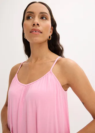 Top à fines bretelles en viscose fluide • rose • Boutique bonprix