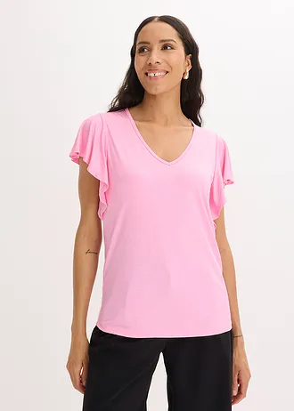 T-shirt en viscose douce • rose • Boutique bonprix