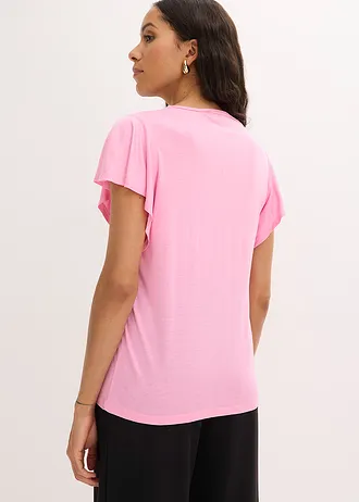 T-shirt en viscose douce • rose • Boutique bonprix