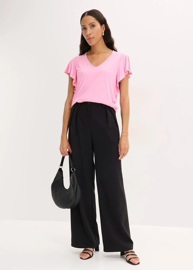 Shirt van zacht viscose, Kleur: roze