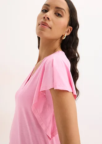 Shirt van zacht viscose • roze • bonprix online shop