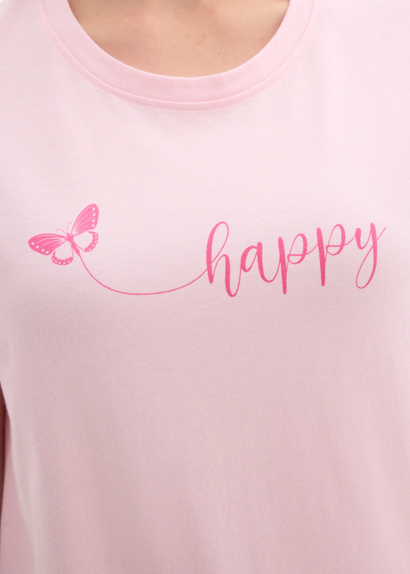 Tricou din bumbac 100% • roz-cristal-roz-pinklady cu imprimeu • magazin bonprix