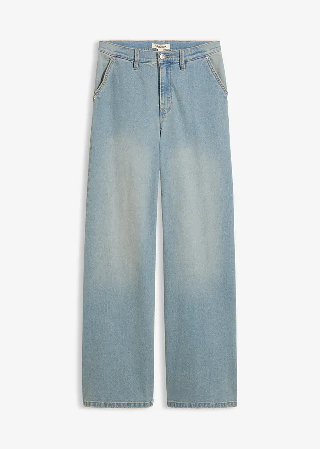 Straight jeans, high waist