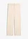 Loose straight jeans, mid waist van katoen, Kleur: ecru denim
