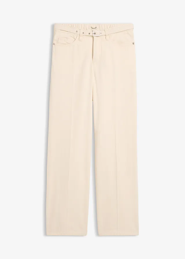 Loose Straight džínsy Mid Waist, bavlna