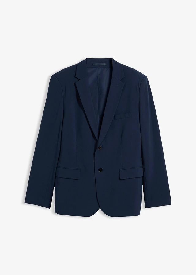 Mix & match colbert met stretch, moderne pasvorm, Kleur: inktblauw