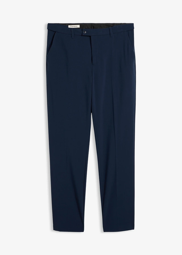Pantalon de costume extensible, coupe moderne, Couleur: bleu encre