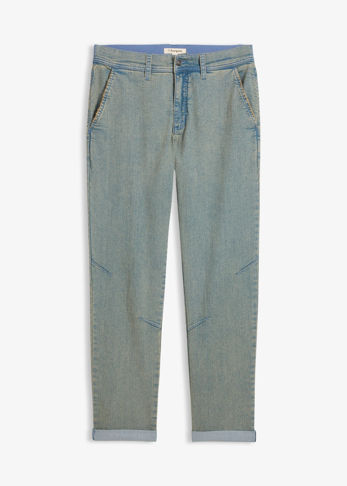 Lichte relaxed fit stretch jeans met comfortband, straight • lichtblauw denim used • bonprix online shop