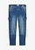 Lichte regular fit cargo jeans met comfortabele tailleband, straight, Kleur: blauw denim used