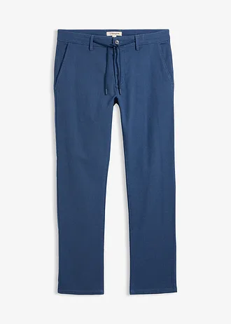 Chino kalhoty Regular Fit, s nastavitelným pasem, Straight • tmavě modrá • bonprix obchod