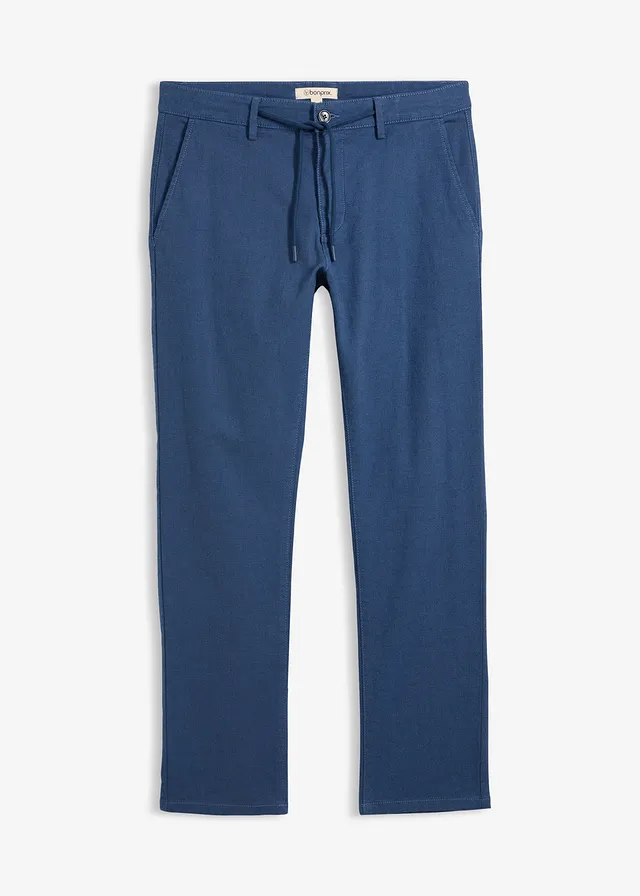 Pantalon chino regular à taille ajustable, droit