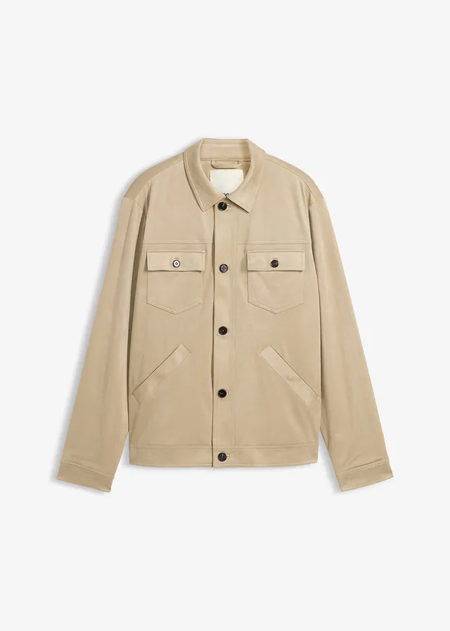 Imitatiesuède jas • mat rietgroen • bonprix online shop