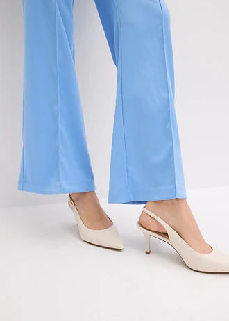 Pantalon de tailleur, jambe évasée • bleu moyen • Boutique bonprix