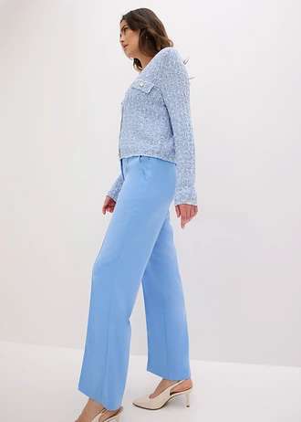 Pantalon de tailleur, jambe évasée • bleu moyen • Boutique bonprix