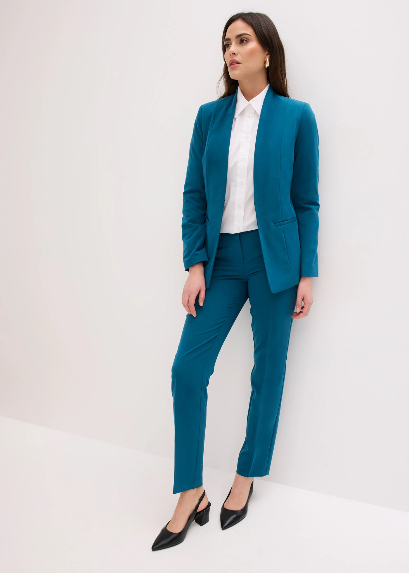 Tailleur pantalon (ens. 2 pces) • bleu pétrole • Boutique bonprix