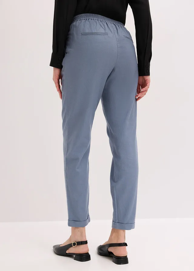 Linnen broek • rookblauw • product-page.page-title-suffix