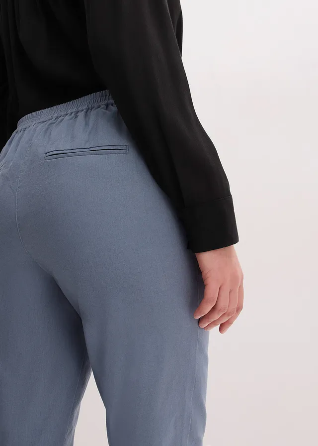 Pantalon en lin mélangé • bleu fumé • product-page.page-title-suffix