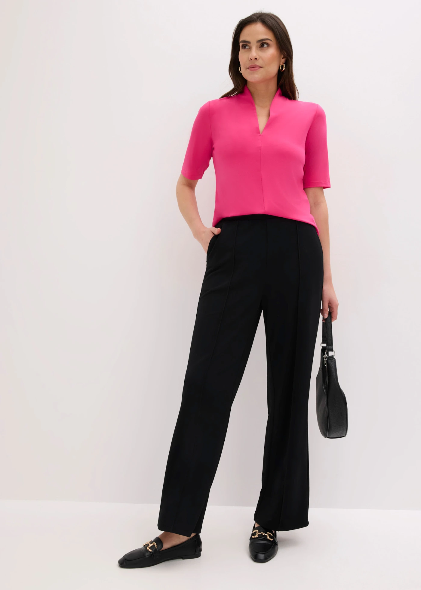 Tričko s kalichovým golierom • pinklady • obchod bonprix