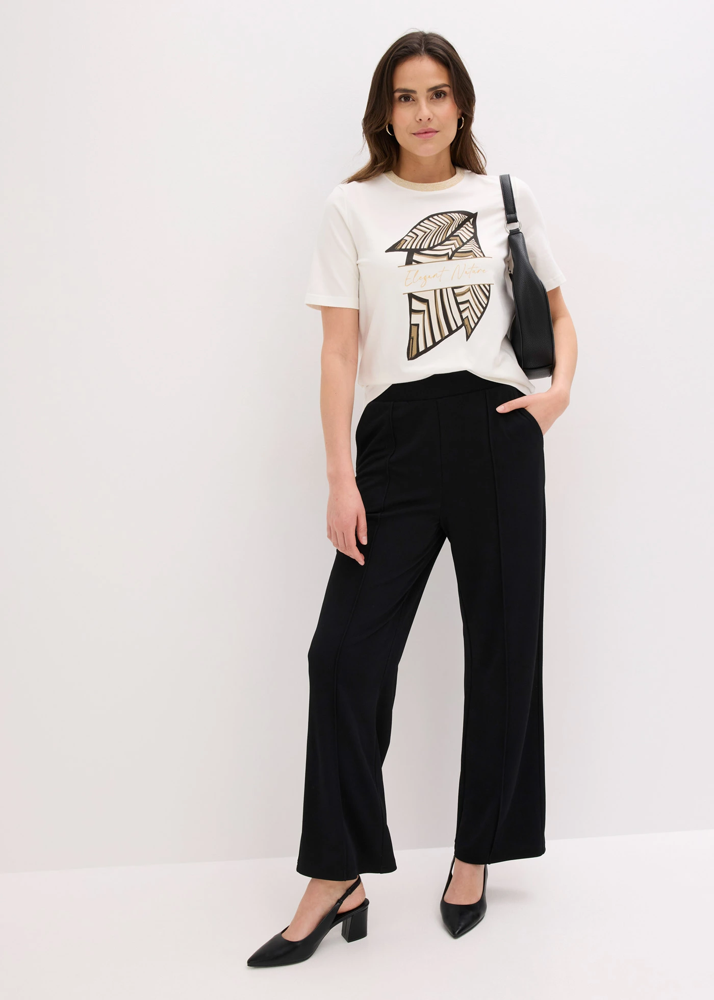 T-shirt en coton • ecru • Boutique bonprix