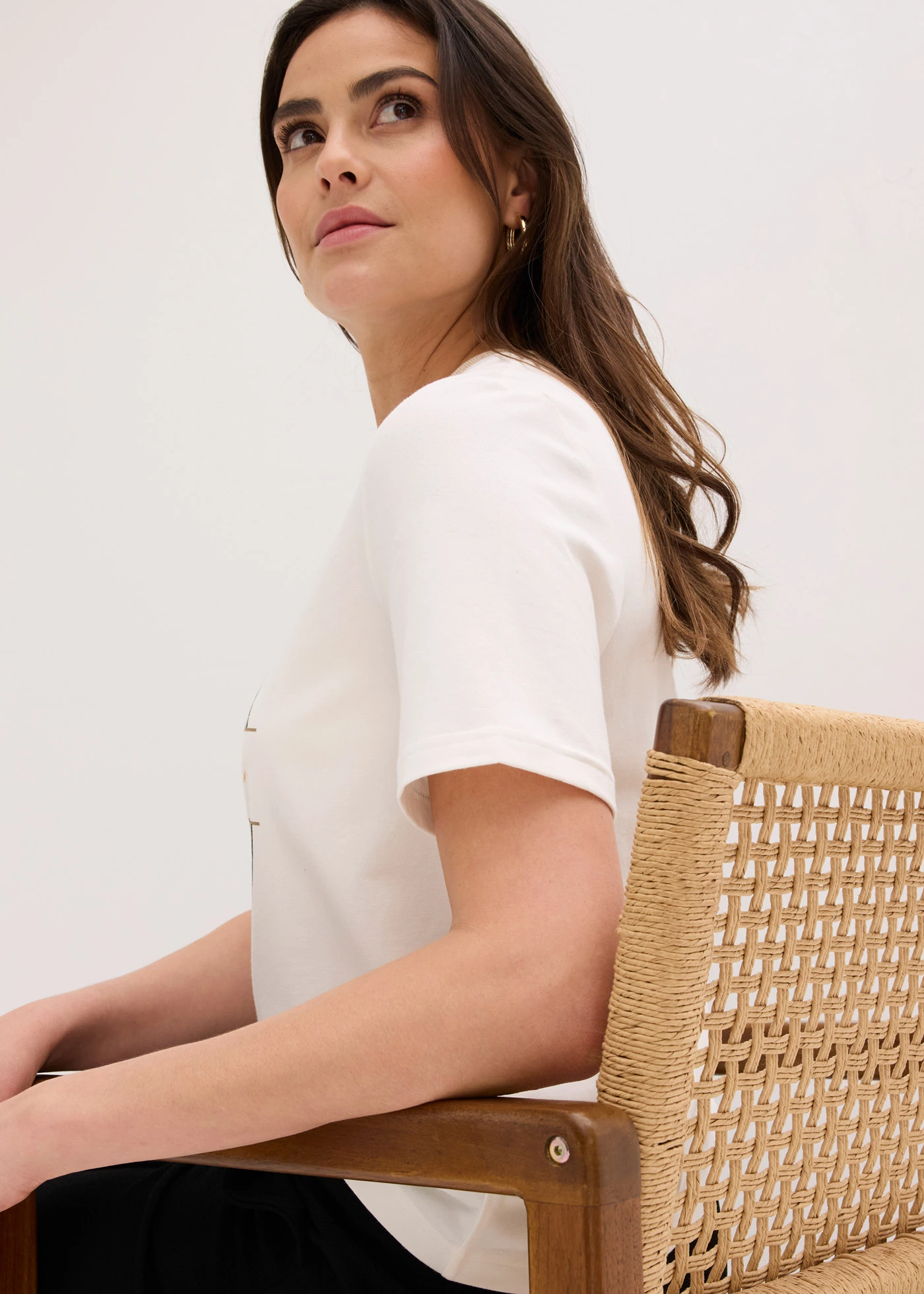 Shirt van biologisch katoen • wolwit • bonprix online shop