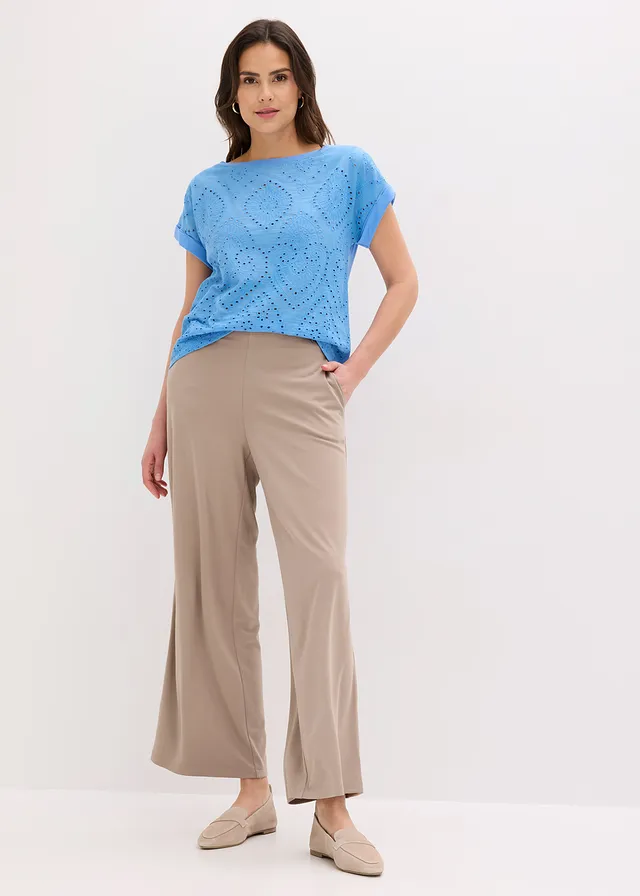 T-shirt à broderies anglaises • bleu moyen • product-page.page-title-suffix