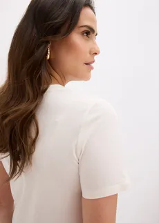 Póló pamutból • gyapjúfehér • bonprix áruház