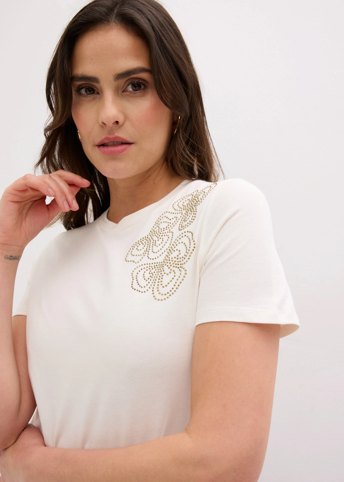 Tricou din bumbac • ecru • magazin bonprix