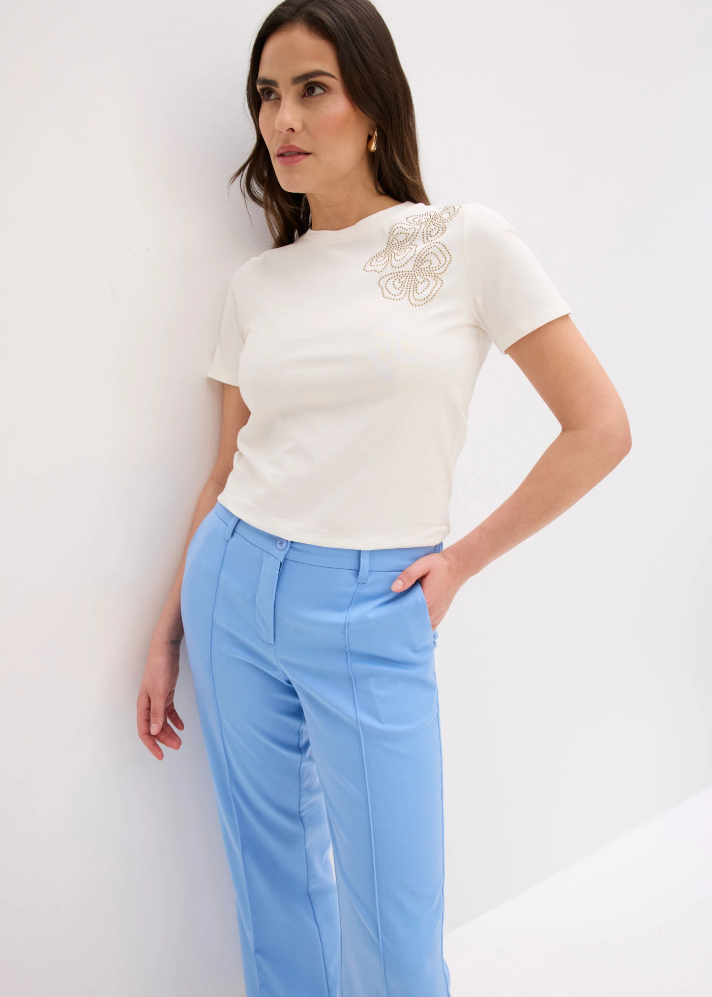 Tricou din bumbac • ecru • magazin bonprix