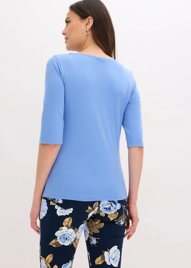 T-shirt à dentelle • bleu moyen • product-page.page-title-suffix