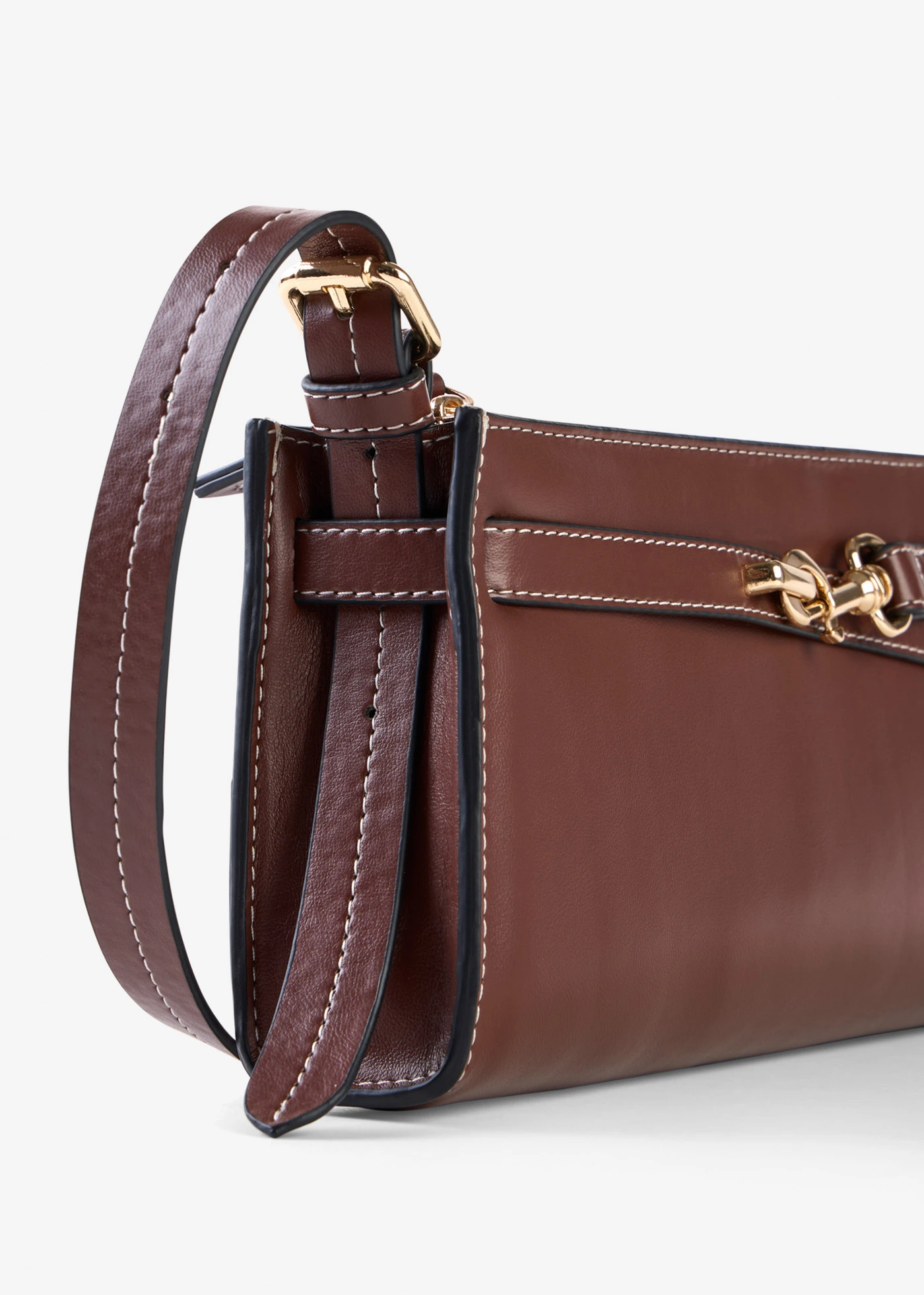 Schoudertas met gesp • cappuccino • bonprix online shop