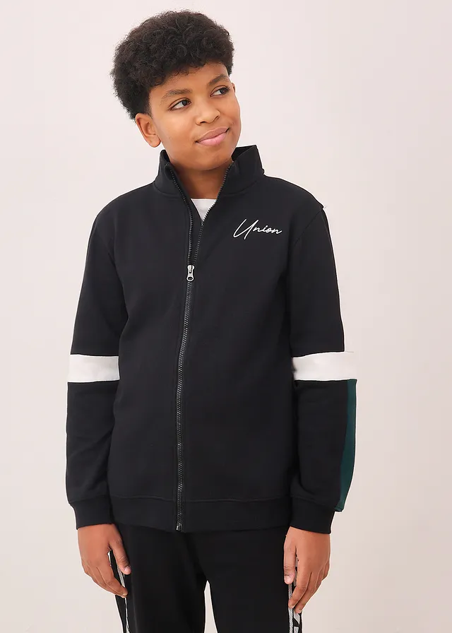 Casual sweatvest van puur biologisch katoen • zwart • product-page.page-title-suffix