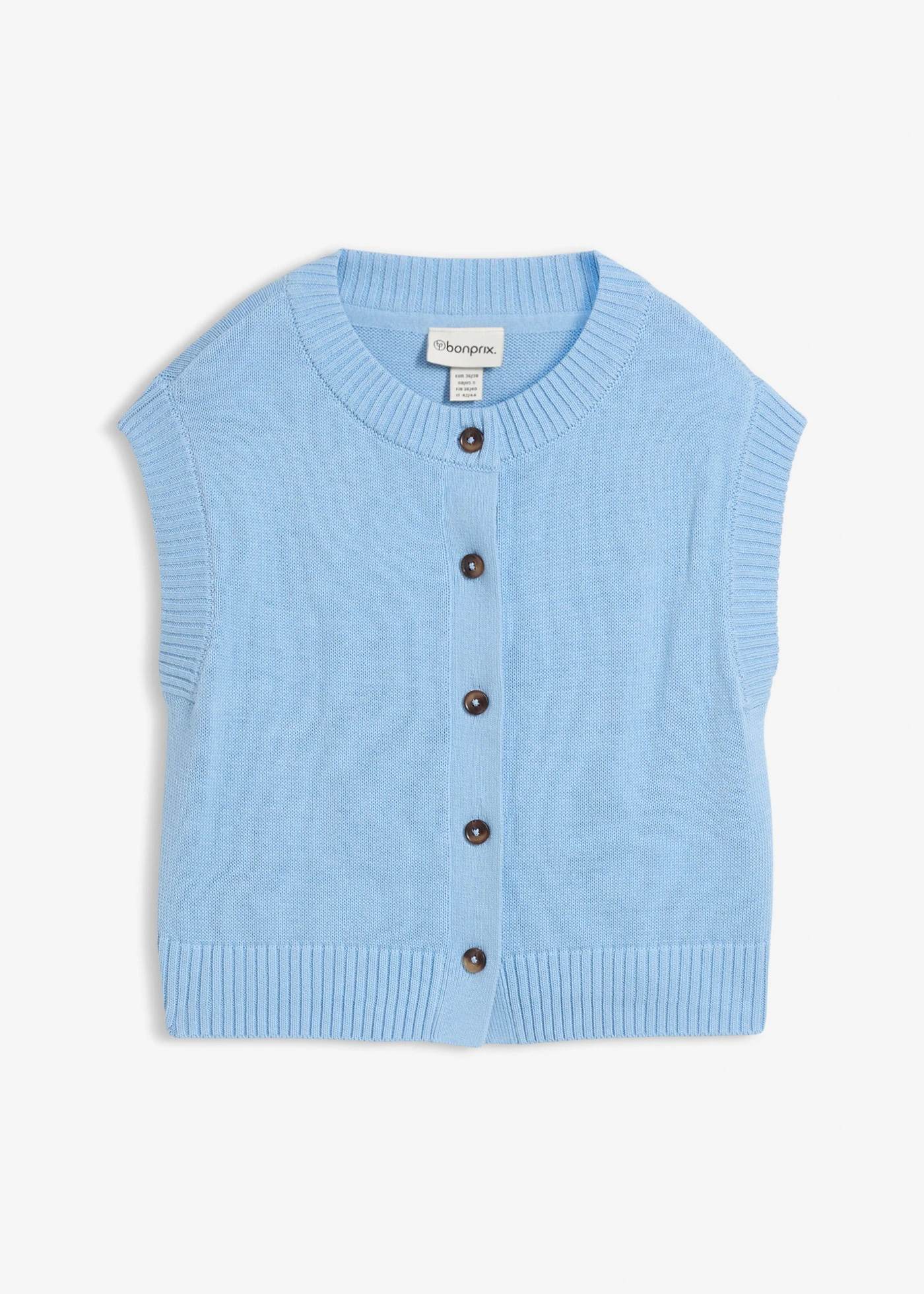 Vestă tricotată • bleu • magazin bonprix