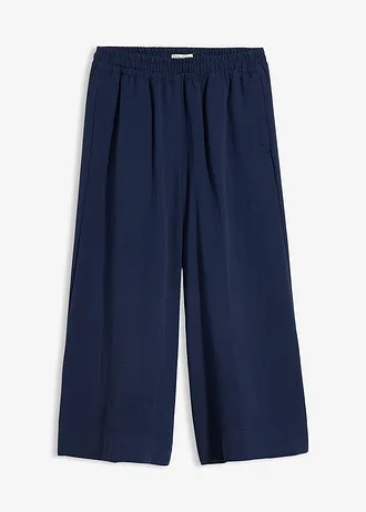 Jupe-culotte douce, Couleur: bleu foncé