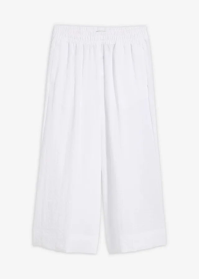 Pantaloni Culotte din amestec moale de viscoză