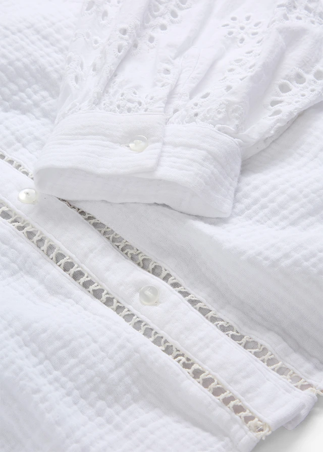 Tuniekblouse van luchtige mousseline • wit • product-page.page-title-suffix