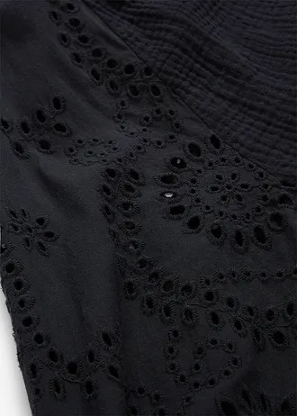 Tuniekblouse van luchtige mousseline • zwart • bonprix online shop