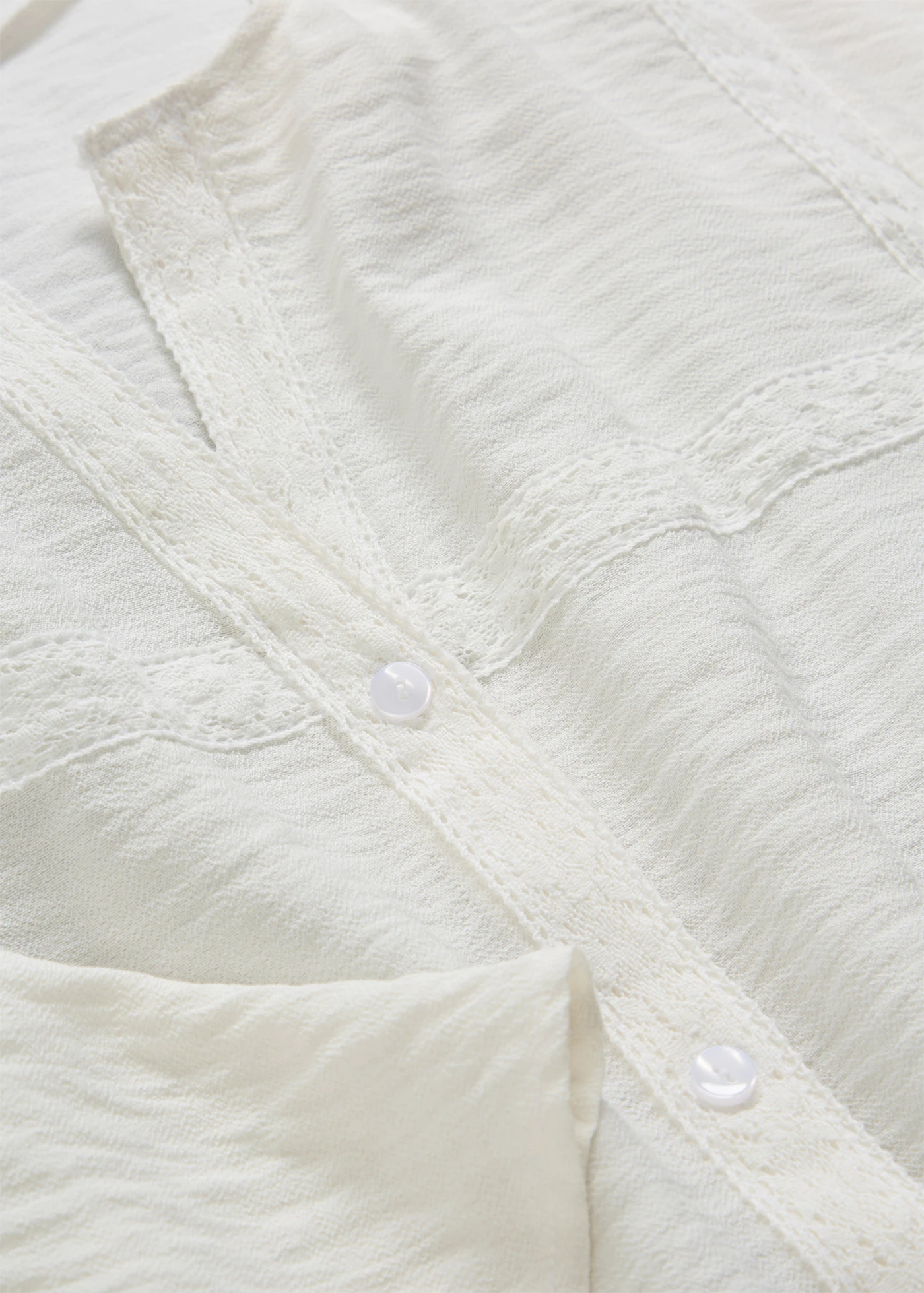 Katoenen blouse met wijde mouwen • wolwit • bonprix online shop